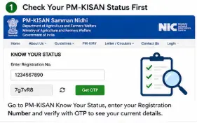 PM-KISAN registration details check before making an online correction