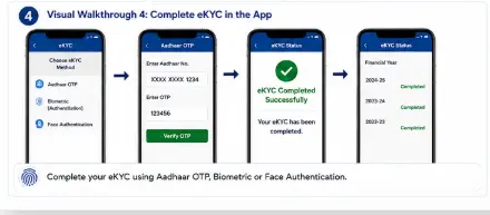 PM-KISAN mobile app face authentication eKYC process