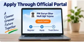 Apply for PM Surya Ghar Muft Bijli Yojana through the official online portal